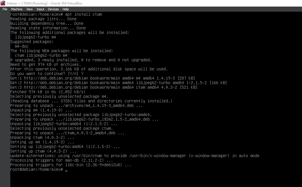 Running 'apt install ctwm'